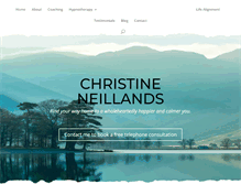 Tablet Screenshot of christineneillands.com